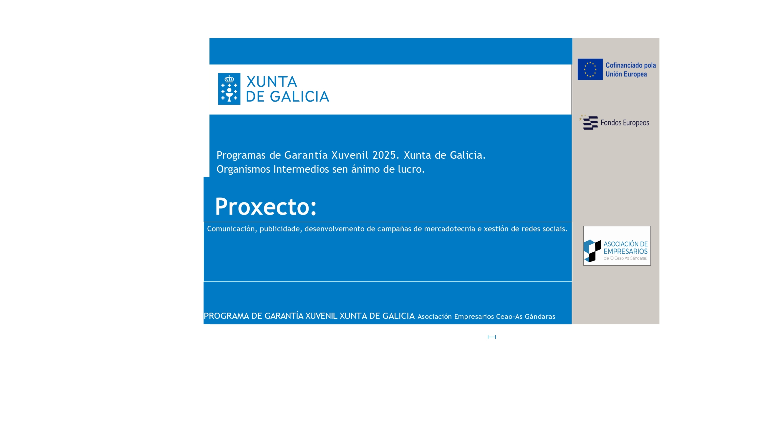 La Xunta concede a la Asociación Ceao-Gándaras una subvención para contratación de personal.