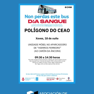 O Polígono do Ceao acollerá unha xornada de doazón de sangue o próximo...